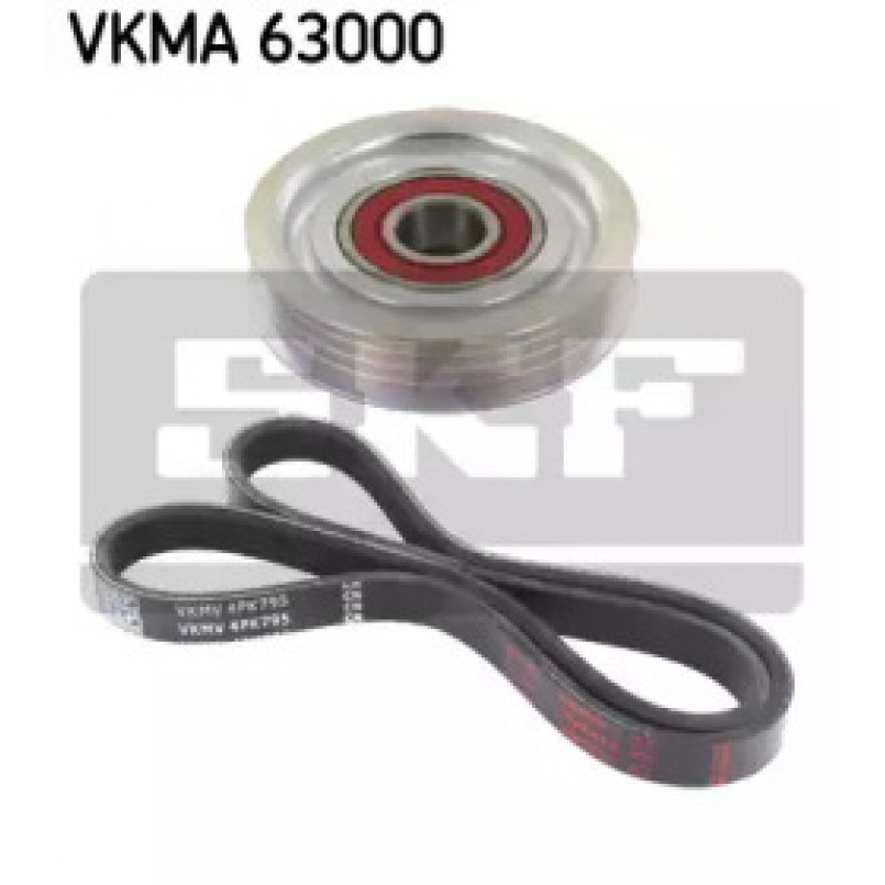 VKMA 63000 SKF Комплект доріжкового ремня (ролик, ремінь)
